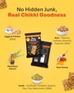 True Elements Dry fruit Chikki 700g (Pack of 35) - Made with Peanuts, Almonds, Cashews & Pista | Gajak with Jaggery Powder | 24% Less Sugar - Fast Shipping to USA & Canada - Image 5