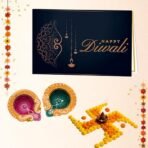 Dhampurgreen Gur Besan Laddu Diwali Sweets Gift Hamper,1 Diya & Greeting Card - Indian Sweets | Mithai | Gift, 900grams - Fast Shipping to USA & Canada - Image 5