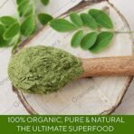 Grenera Moringa (Drumstick) Leaf Powder 240 gram, Vegan, Perfect For Smoothies, Salads, Herbal Teas - Fast Shipping to USA & Canada - Image 5