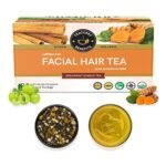 TEACURRY Facial Hair Tea (1 Month Pack, 30 Tea Bags) - Helps with Unwanted Hair Removal and Facial Hair Removal - All Natural Ingredients - Fast Shipping to USA & Canada