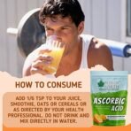 Bliss of Earth Ascorbic Acid Powder Pure Food Grade Vitamin-C Rich Powder boost immunity, Skin,face, Cosmetic & DIY Products 226GM - Fast Shipping to USA - Image 6