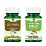 Heera Ayurvedic Research Foundation Ashwagandha Fenugreek 60 Veg Capsule pack of 2 - Fast Shipping to USA