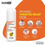 Healthally Khadi Pain Relief Roll On, Joint Pain Relief Oil | Muscle Pain,Back Pain,Shoulder Pain Relief Oil | 100% Ayurvedic | Non-Sticky Fact Action On Pain & Swelling Relief - 60 ML X 2 - Fast Shipping to USA - Image 3