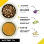 TEACURRY Sleep Chamomile Tea (1 Month Pack, 30 Tea Bags)-Helps With Insomnia, Snoring, Stress-Tea For Sleeping-Night Tea For Sleep-Sleep Time Tea,100 Grams - Fast Shipping to USA & Canada - Image 3