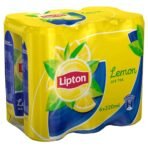 Lipton Lemon Ice Tea Drink, 320 ml, 6 Pack, Yellow & Blue (830) - Fast Shipping to USA & Canada - Image 2