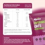ALPINO High Protein Super Overnight Oats Dark Chocolate 1KG - 21g Protein, Added Nuts & Seeds, Instant Rolled Oats - As Seen on Shark Tank India - Fast Shipping to USA & Canada - Image 3