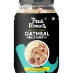 True Elements Multigrain Oatmeal 1kg - With Rolled Oats and 27% Millets (Jowar, Barley & Amaranth Puffs) | Overnight Oats | 100% Wholegrain Cereal | Oatmeal with chia, flax seeds & almonds | Freeze-dried fruits & Cranberries - Fast Shipping to USA & Canada