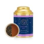 Dancing Leaf Lavender Hue | Black Tea, Orange Flowers, Lavender Flowers & Lavender | Black Tea Blend | Loose Leaf Tin (75 GMS) - Fast Shipping to USA & Canada