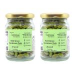 Tassyam Organics Premium Green 9mm+ Cardamoms 100 Grams (2X 50 Grams) | Extra Bold Hari Elaichi - Fast Shipping to USA & Canada - Image 2
