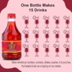 Dhampurgreen Grenadine Pomegranate Mocktail Cocktail Vodka, Rum, Gin Mixer Syrup, Makes 10-12 Drinks Each Bottle, 900Ml (300Ml X 3) Pour Add Stir & Sip Syrup Non Alcoholic Beverage - Fast Shipping to USA & Canada - Image 7