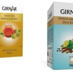 Girnar Green Tea Lemon & Honey (36 Tea Bags) + Girnar Detox Desi Kahwa Green Tea Bags (36 Tea Bags) | Pack of 2 | 180 gm Approx - Fast Shipping to USA & Canada