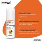 Healthally Khadi Pain Relief Roll On, Joint Pain Relief Oil | Muscle Pain,Back Pain,Shoulder Pain Relief Oil | 100% Ayurvedic | Non-Sticky Fact Action On Pain & Swelling Relief - 60 ML X 2 - Fast Shipping to USA - Image 6