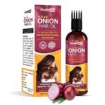 Healthally Khadi Onion Hair Oil Ayurvedic Hair Fall Control Oil for Men & Women, Hair Loss Breakage & Dandruff Control Onion Hair Oil | Chemicals Silicon Mineral Oil free Formula - 200ml - Fast Shipping to USA & Canada - Image 2