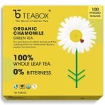 Teabox Detox Kahwa Green Tea 100 Teabags & Teabox Chamomile Green Tea for Stress Relief & Good Sleep, 100 Silken Pyramid Tea Bags - Fast Shipping to USA & Canada - Image 6
