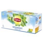 Lipton Spearmint Green Tea with Lemongrass and Ginseng (25 Teabags) - Fast Shipping to USA & Canada