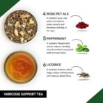 TEACURRY Varicose Support Ginger Tea(30 Tea Bags 1 Month Pack)-Helps In Varicose Veins Relief|Blue Purple Bulges Known As Vericose Veins,60 Grams - Fast Shipping to USA & Canada - Image 4