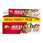 Dabur Red Toothpaste - 800g(200gx4) |Fluoride Free | Helps In Bad Breath Treatment, Cavity Protection, Plaque Removal | For Whole Mouth Health | Power Of 13 Potent Ayurvedic Herbs - Fast Shipping to USA & Canada