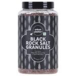 Urban Platter Black Rock Salt Granules, 1.5 kg (Kala Namak | Black Salt Crystals | Additive Free) - Fast Shipping to USA & Canada