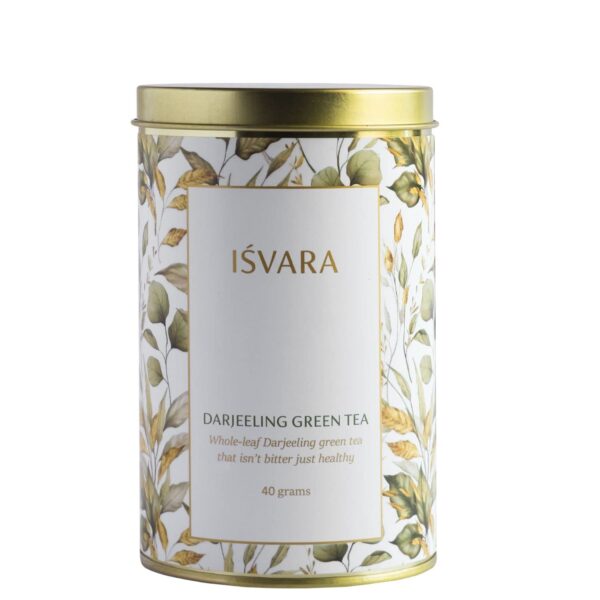 ISVARA Green Tea - Darjeeling Green Tea, Whole-leaf Darjeeling Green Tea, 40 gm - Fast Shipping to USA & Canada