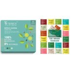 Teabox Detox Kahwa Green Tea 100 Teabags & Teabox Green Tea Sampler Bags 100pcs (10pcs X 10 flavors) - Fast Shipping to USA & Canada