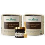 Neuherbs Shilajit - 20g X Pack of 2 |Himalayan Shilajeet Resin With 75% Fulvic Acid & 84 + Trace Minerals| Ayurvedic Original Shilajit for Endurance, Stamina and strength | Lab Tested for Purity. - Fast Shipping to USA