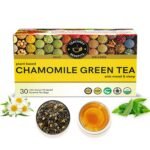 TEACURRY Chamomile Green Tea (30 Tea Bags) - Helps with Sleep, Relaxation - Chamomile Green Tea Bags | Chamomile Green Tea Leaves - Fast Shipping to USA & Canada