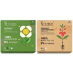Teabox Organic Darjeeling Green Tea 25 Teabags & Teabox Organic Ashwagandha Green Tea 25 Teabags - Fast Shipping to USA & Canada