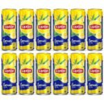 Liptons Ice Tea Lemon 320ml (Pack of 12 Cans x 320ml Each) Imported - Fast Shipping to USA & Canada