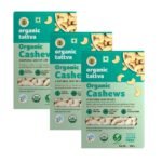 Organic Tattva, Organic Cashews/Kaju Nuts (W320) (750 Grams (Pack of 3)) - Fast Shipping to USA & Canada