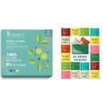 Teabox Detox Kahwa Green Tea 100 Teabags & Teabox Green Tea Sampler Bags 20pcs (2pcs X 10 flavors) - Fast Shipping to USA & Canada