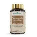 Neuherbs Ashwagandha 1000 Plus [Manage Anxiety & Stress Relief] Enhanced Absorption & Antioxidants Rich with vitamin E & B-complex for General wellness, Immunity Booster & Improve Vigour - 60 Tabs - Fast Shipping to USA