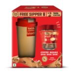 Tata Coffee Grand Premium Instant Coffee, Special Edition Pack, 45 Grams, With Flavour Locked Decoction Crystals, Jar with Free Sipper - Fast Shipping to USA & Canada