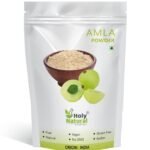 Holy Natural Amla Powder - 500 GM | Amla Also Called Phyllanthus emblica, and Indian Gooseberry. | Rich Source of Vitamin C | Edible Grade, Also use in Skin and Hair Care.