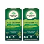 ORGANIC INDIA Tulsi Green Tea Classic, 25 Infusion Bags (Pack Of 2) - 3 Gm - Fast Shipping to USA & Canada