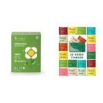 Teabox Organic Darjeeling Green Tea 100 grams & Teabox Green Tea Sampler Bags 20pcs (2pcs X 10 flavors) - Fast Shipping to USA & Canada