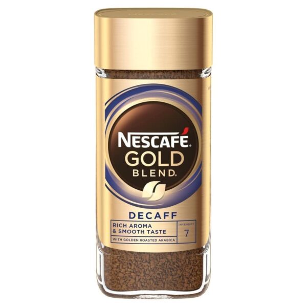 Nescafe Gold Blend Decaff Ground Coffee|Rich Aroma & Smooth Taste, 3.35 Ounces 95 Grams, Bottle - Fast Shipping to USA & Canada