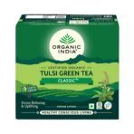ORGANIC INDIA Tulsi Green Classic Tea 50 Tea Bags - Green - Fast Shipping to USA & Canada