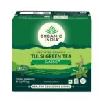 ORGANIC INDIA Tulsi Green Classic Tea 50 Tea Bags - Green - Fast Shipping to USA & Canada