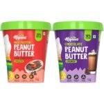 ALPINO High Protein Dark Chocolate Peanut Butter Smooth 1kg & ALPINO Chocolate Peanut Butter Crunch 1kg - Fast Shipping to USA