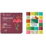 Teabox Organic Hibiscus Cinnamon Clove Green Tea Bags 25 pcs & Teabox Green Tea Sampler Bags 20pcs (2pcs X 10 flavors) - Fast Shipping to USA & Canada