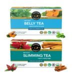 Teacurry Belly Tea & Slimming Tea Combo (1 Month Pack, 60 Tea Bags) - Supports with Flatter Tummy and Overall Weight Management. - 100% Natural - Fast Shipping to USA & Canada