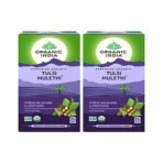 Organic India Tulsi Mulethi Tea, 25 Infusion Bags (Pack of 2) - Fast Shipping to USA & Canada