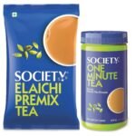 Society Elaichi Premix Tea 1Kg Pouch & Society OMT Elaichi Instant Tea Premix 500g Jar - Fast Shipping to USA & Canada