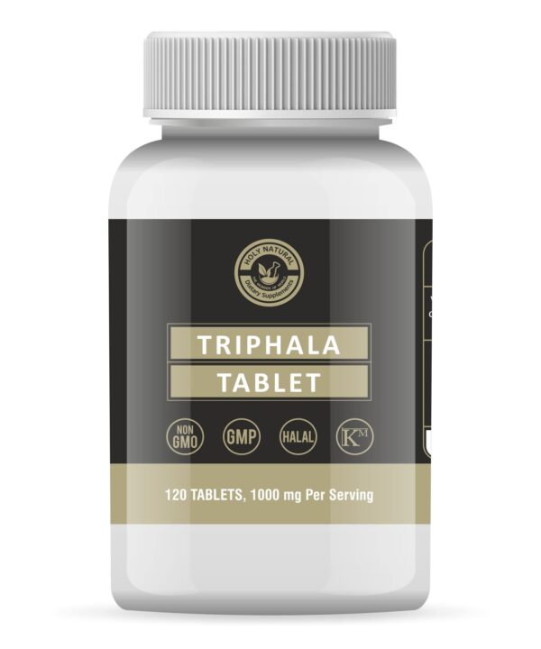 Holy Natural Triphala Tablet - 120tab | Dietary & Supplement | Improve Immunity, Healthy Degestion & Releive Constipation