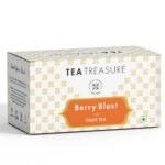 Tea Treasure Berry Blast Tea - 50 Pyramid Tea Bags - Fruit Tea with the Blend of Strawberry, Goji Berry, Blueberry, Cranberry & Other Natural Herbs and Flowers | Berry Mix Tea - Fast Shipping to USA & Canada