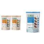 Neuherbs Organic Raw & Unroasted Pumpkin Seeds- 200 G (Pack of 2) & Neuherbs Organic Raw & Unroasted Flax Seeds For Eating -400g - Fast Shipping to USA & Canada