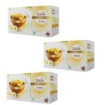 Gaia Chamomile Green Tea For Stress Relief & Good Sleep, Abundant in Antioxidant, Made with 100% Whole Leaf & Natural Chamomile Flowers, Light and Gentle Taste - (pack of 3) - Fast Shipping to USA & Canada