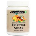 Urban Platter Pure Fructose Sugar, 400g / 14.11oz [Fruit-Based, Finely Granulated & Free-Flowing Sugar] - Fast Shipping to USA & Canada