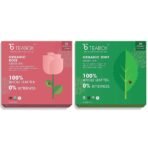 Teabox Organic Rose Green Tea 25 Teabags & Teabox Organic Green Mint Tea 25 Teabags - Fast Shipping to USA & Canada