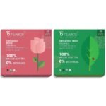 Teabox Organic Rose Green Tea 25 Teabags & Teabox Organic Green Mint Tea 25 Teabags - Fast Shipping to USA & Canada